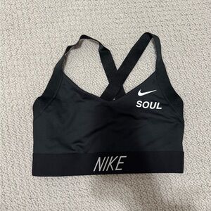 soulcycle nike black sports bra